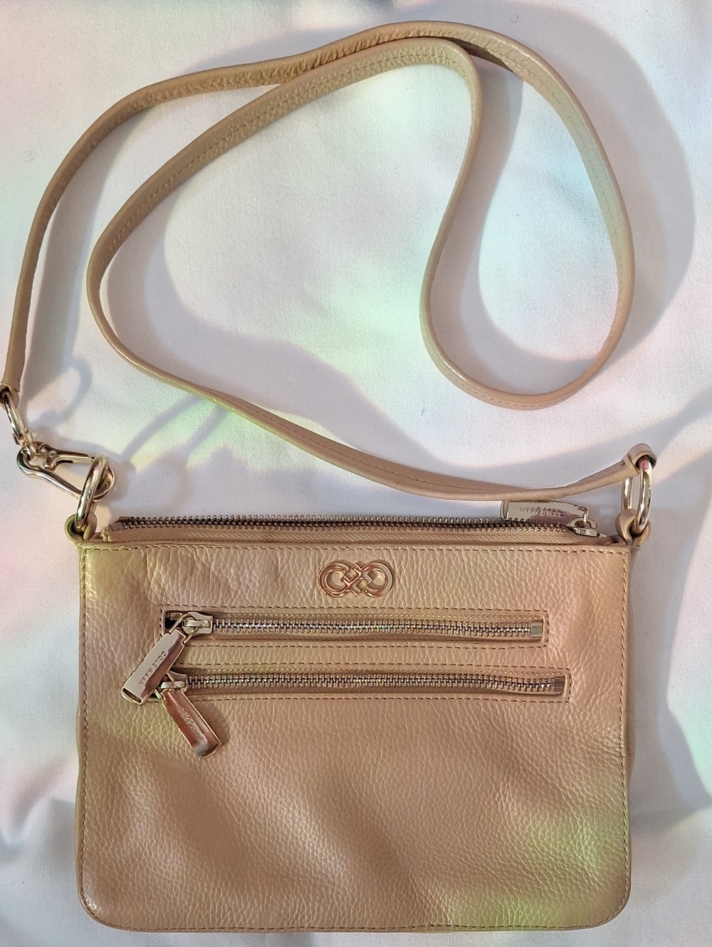 Cole Haan Tan Leather Crossbody Bag